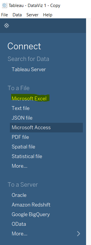 Import data from excel file