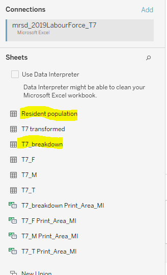 Dragging over processed sheet to working area