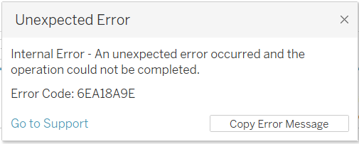 Error code for the attempt