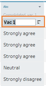 Rename vac1 as question content