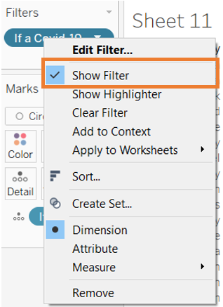Edit filter values