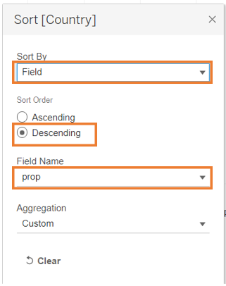 Sorting by field values 2