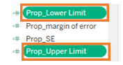 Adding lower limit and upper limit to chart 1