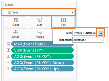 Edit number of events tab
