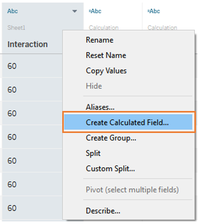 Create calculated field for actor type 1