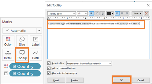 Edit Tooltip for line chart