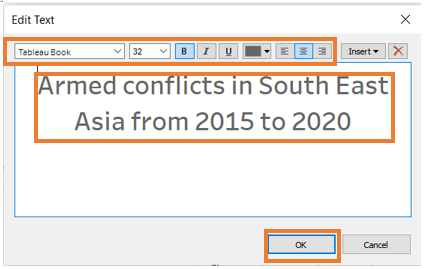 Create dashboard title